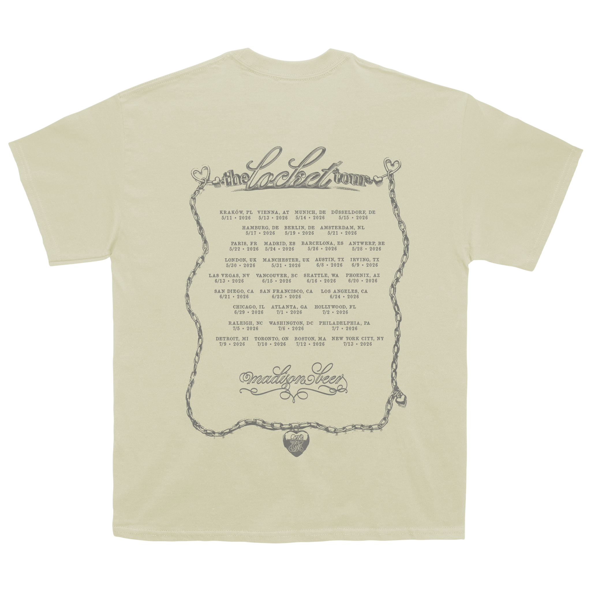 locket tour off white tee