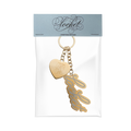 locket gold keychain
