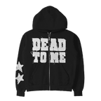 dead to me patch zip hoodie