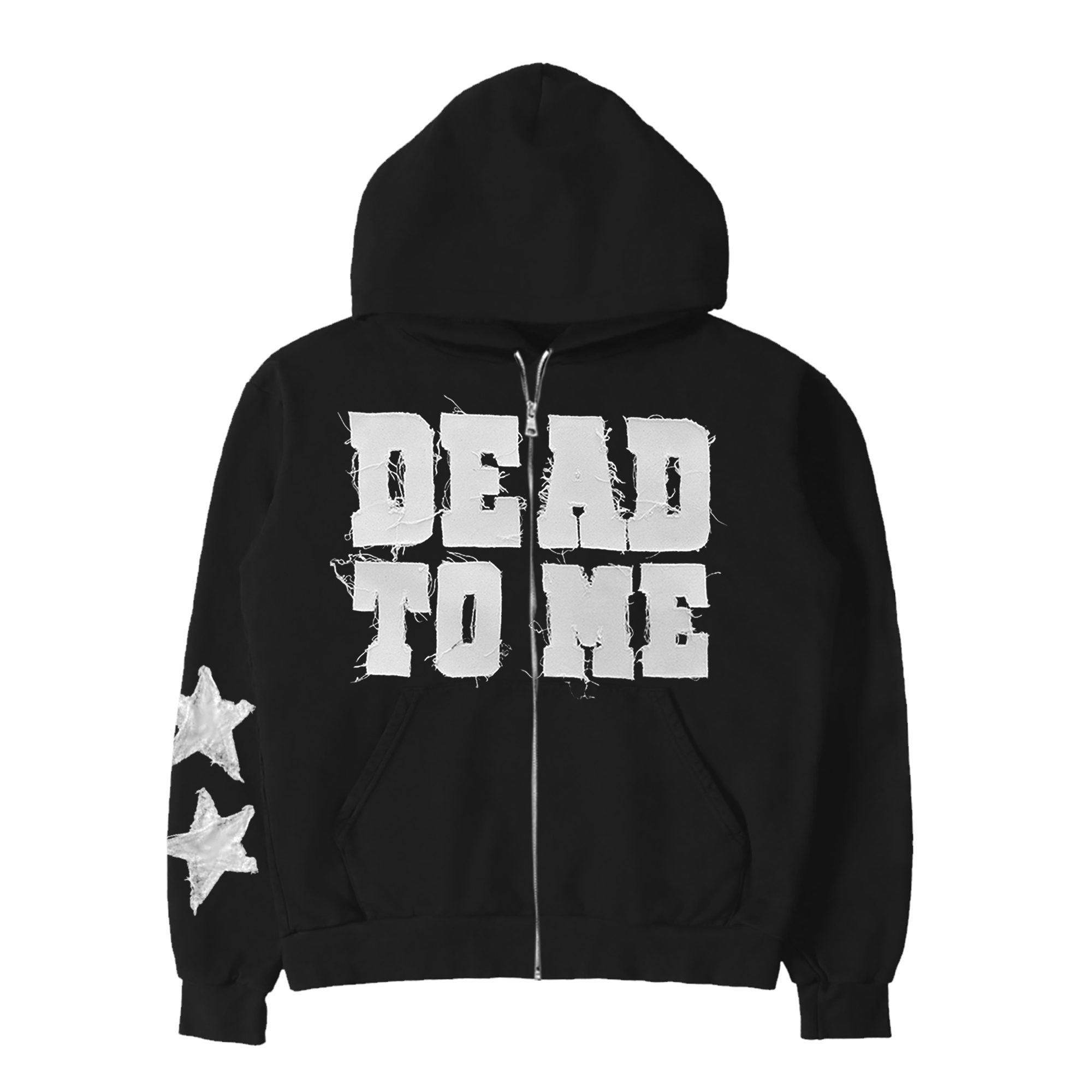 dead to me patch zip hoodie