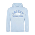 Light blue Madison Beer hoodie with 'Locket 2026 World Tour' text.